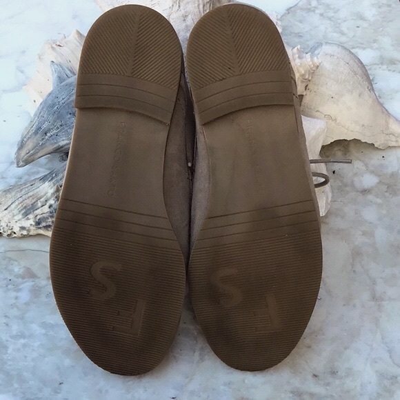 Franco Sarto Tan Suede Lace Up Ankle Boots Size 6.5 - Picture 8 of 15